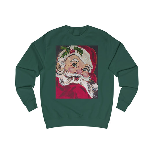 Vintage Santa Sweatshirt — Retro Christmas Holiday Crewneck