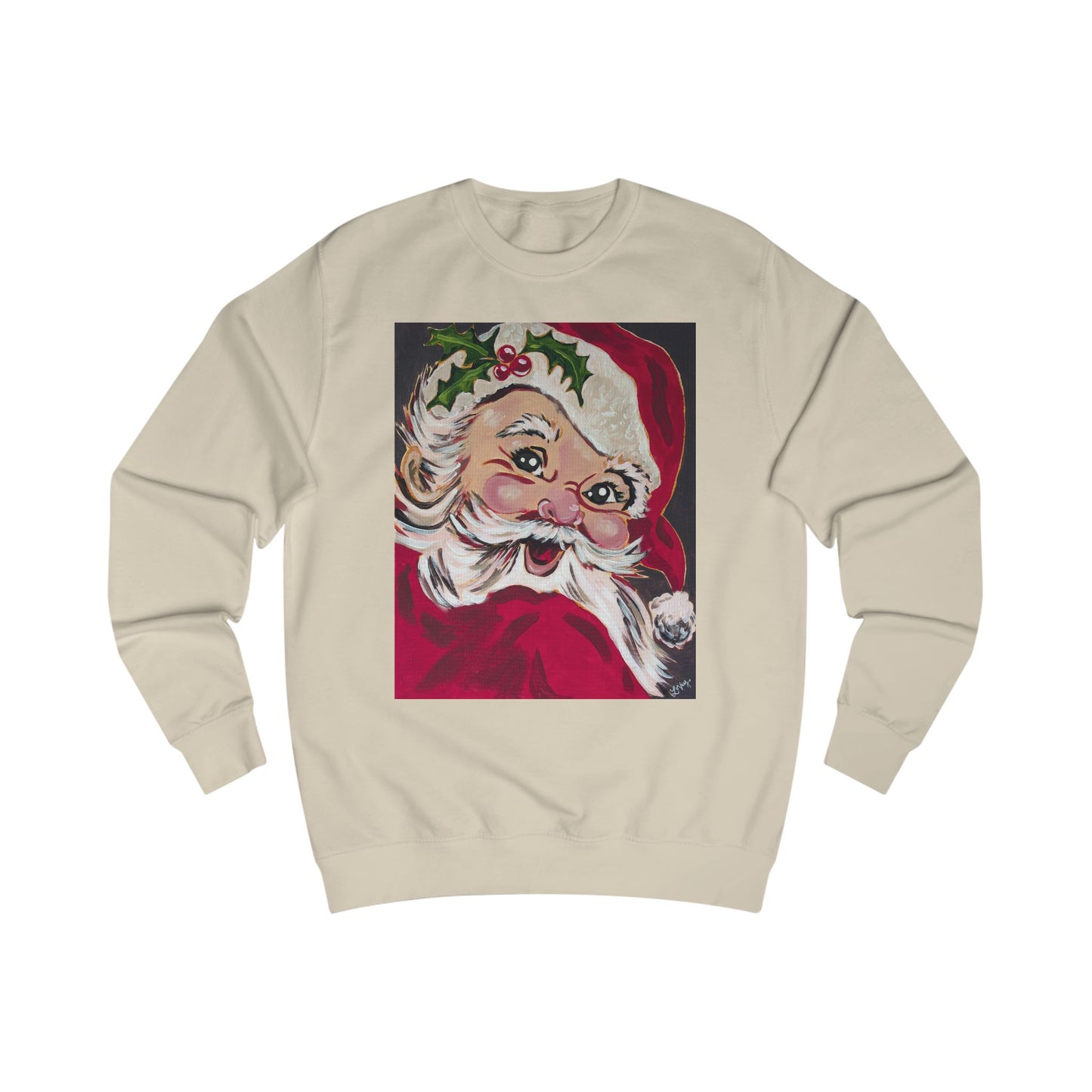 Vintage Santa Sweatshirt — Retro Christmas Holiday Crewneck