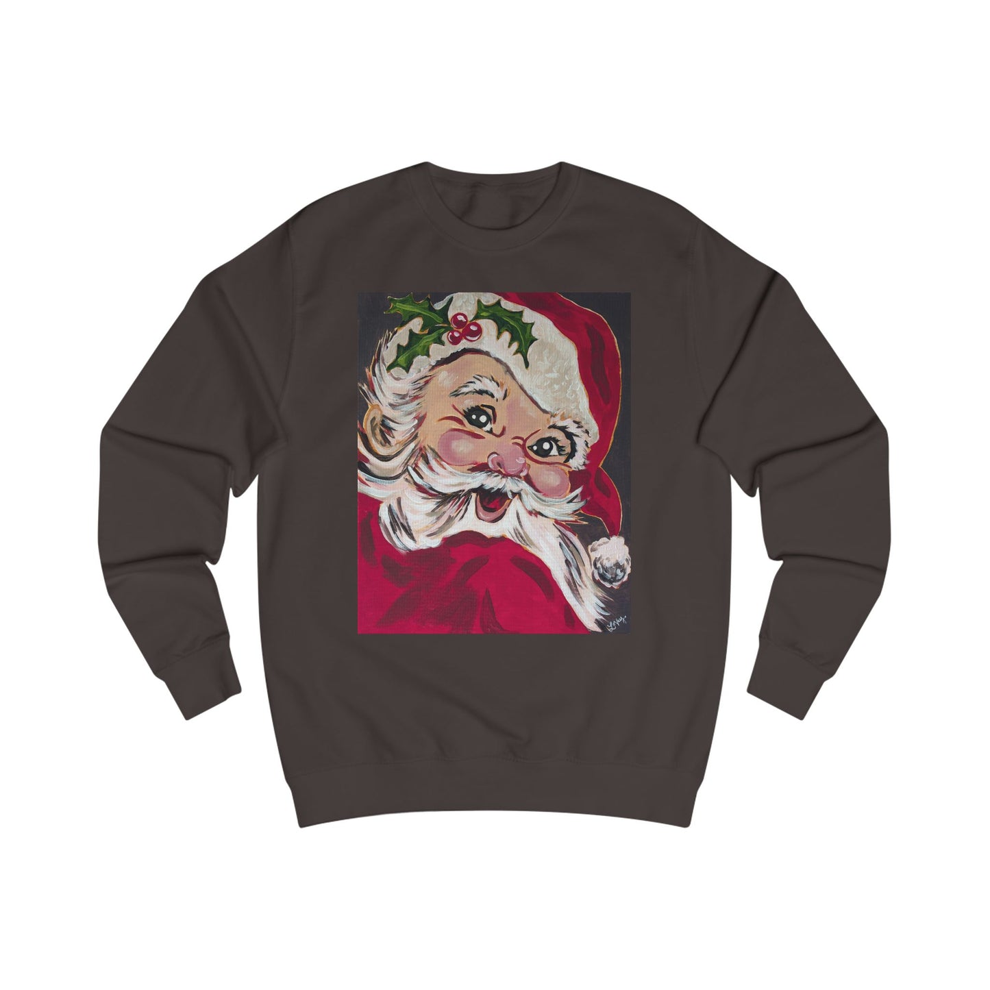 Vintage Santa Sweatshirt — Retro Christmas Holiday Crewneck