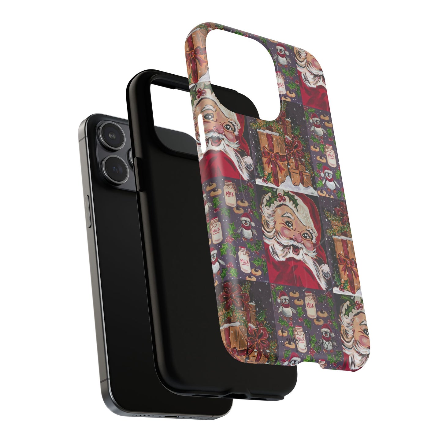 Vintage Christmas Phone Case — Tough Magnetic Holiday Phone Cover