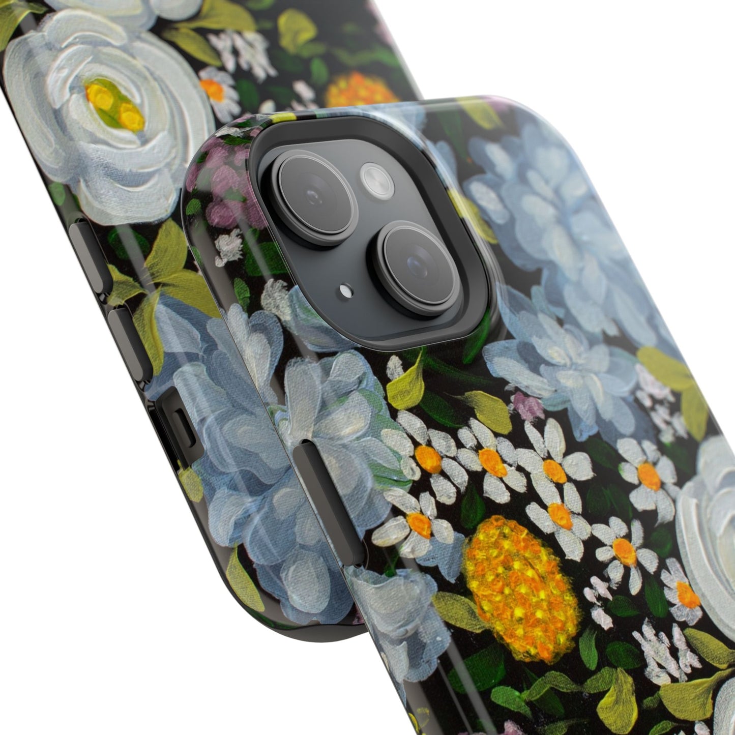Phone Magnetic Cases - Midnight Gardens Design for iPhone 14 & 15