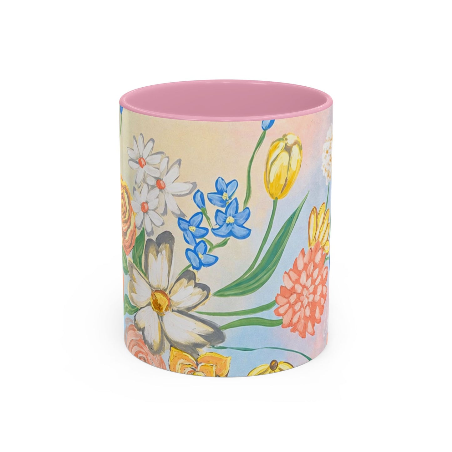 Bloom Where You Are Planted - Floral Watercolor Mug 15oz