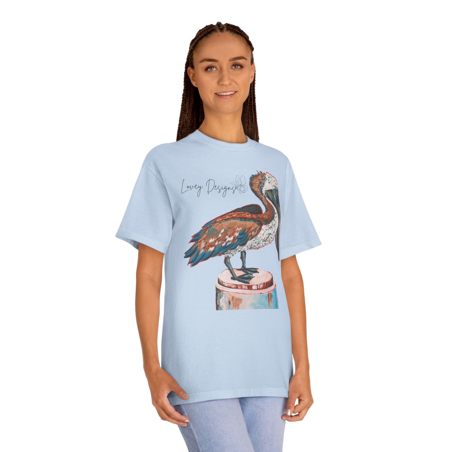 Beach Pelican Coastal Graphic T-Shirt