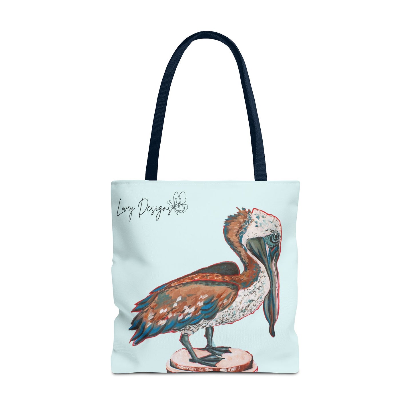 Beach Pelican Pier Tote Bag — Nautical Beach Canvas Carryall
