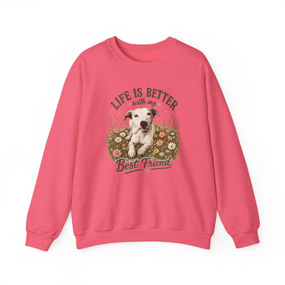 Copy of Sunsets & Sandy Paws Crewneck Sweatshirt – Beach Dog Graphic