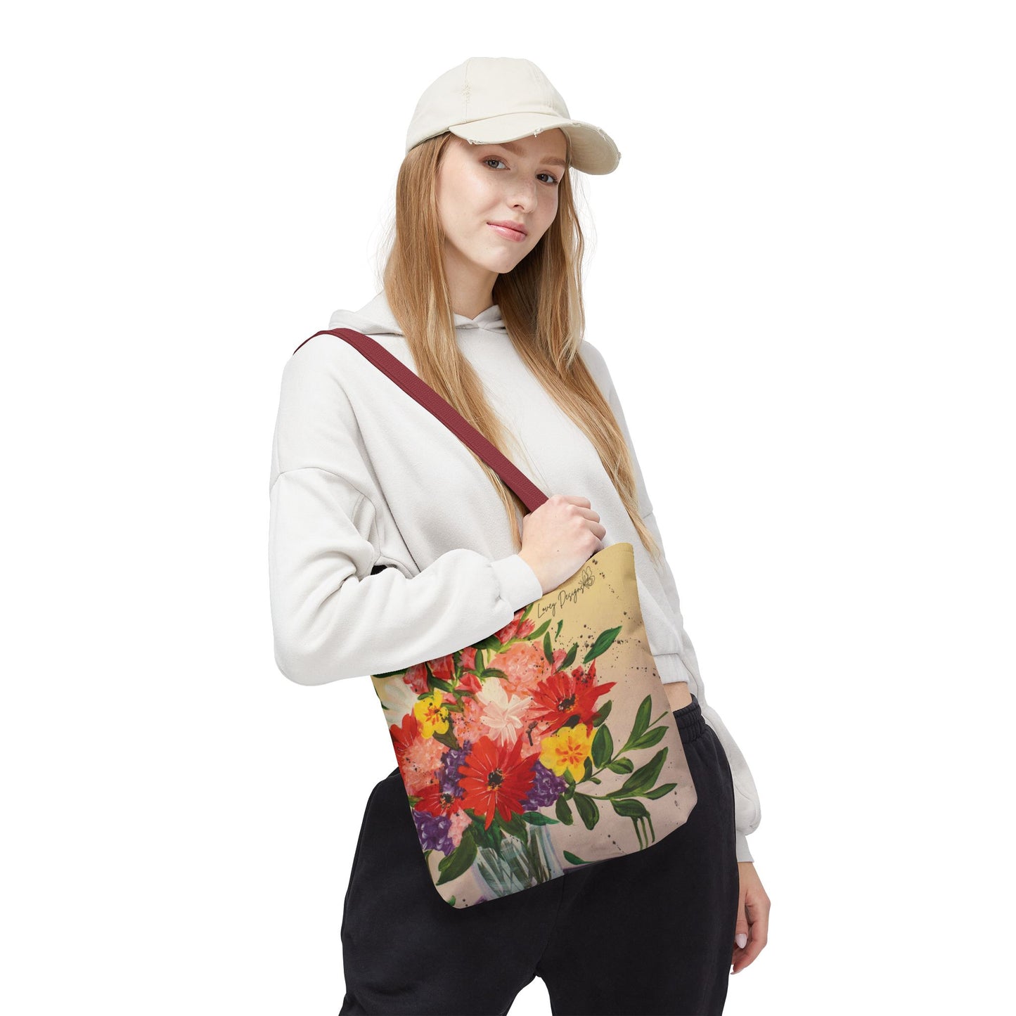 Colorful Drip Bouquet Tote Bag