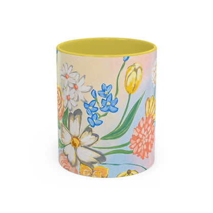 Bloom Where You Are Planted - Floral Watercolor Mug 15oz