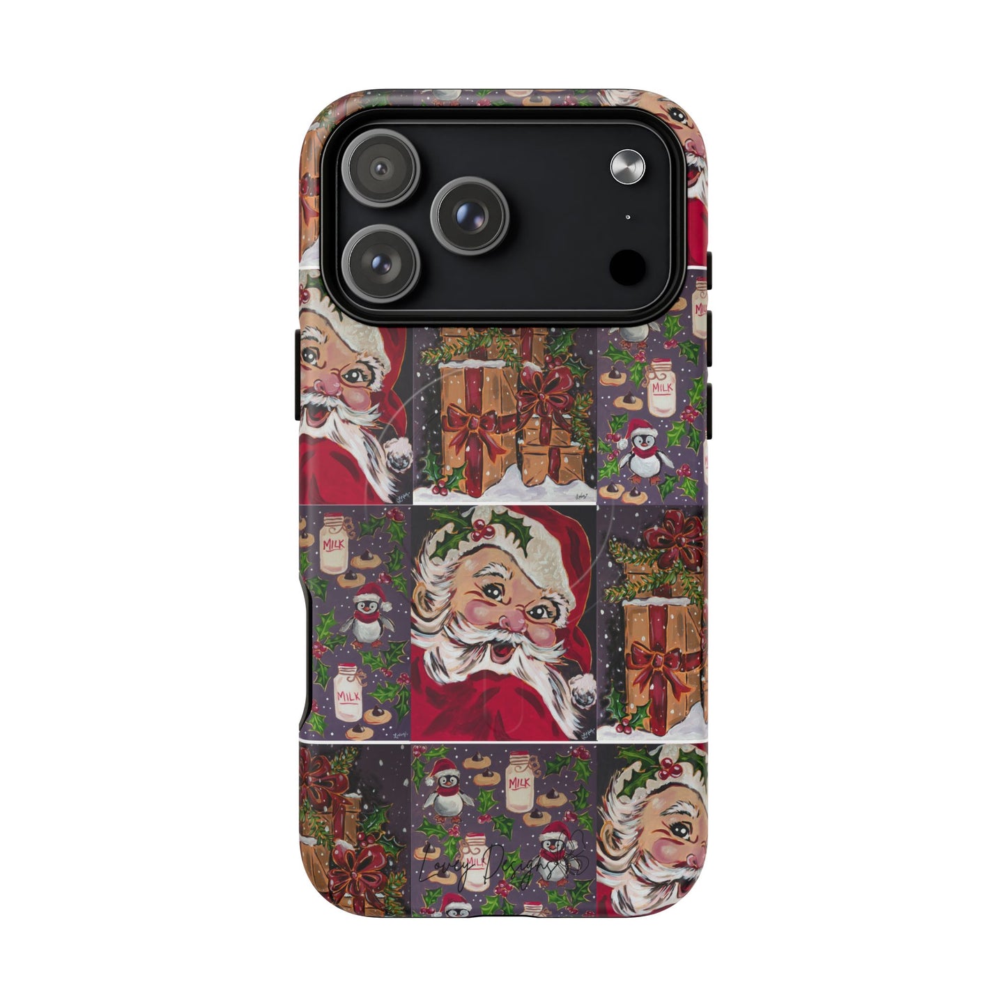 Vintage Christmas Phone Case — Tough Magnetic Holiday Phone Cover