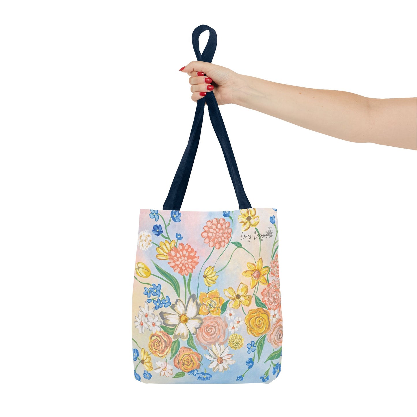 Bloom Where You Are Planted - Floral Canvas Tote Bag