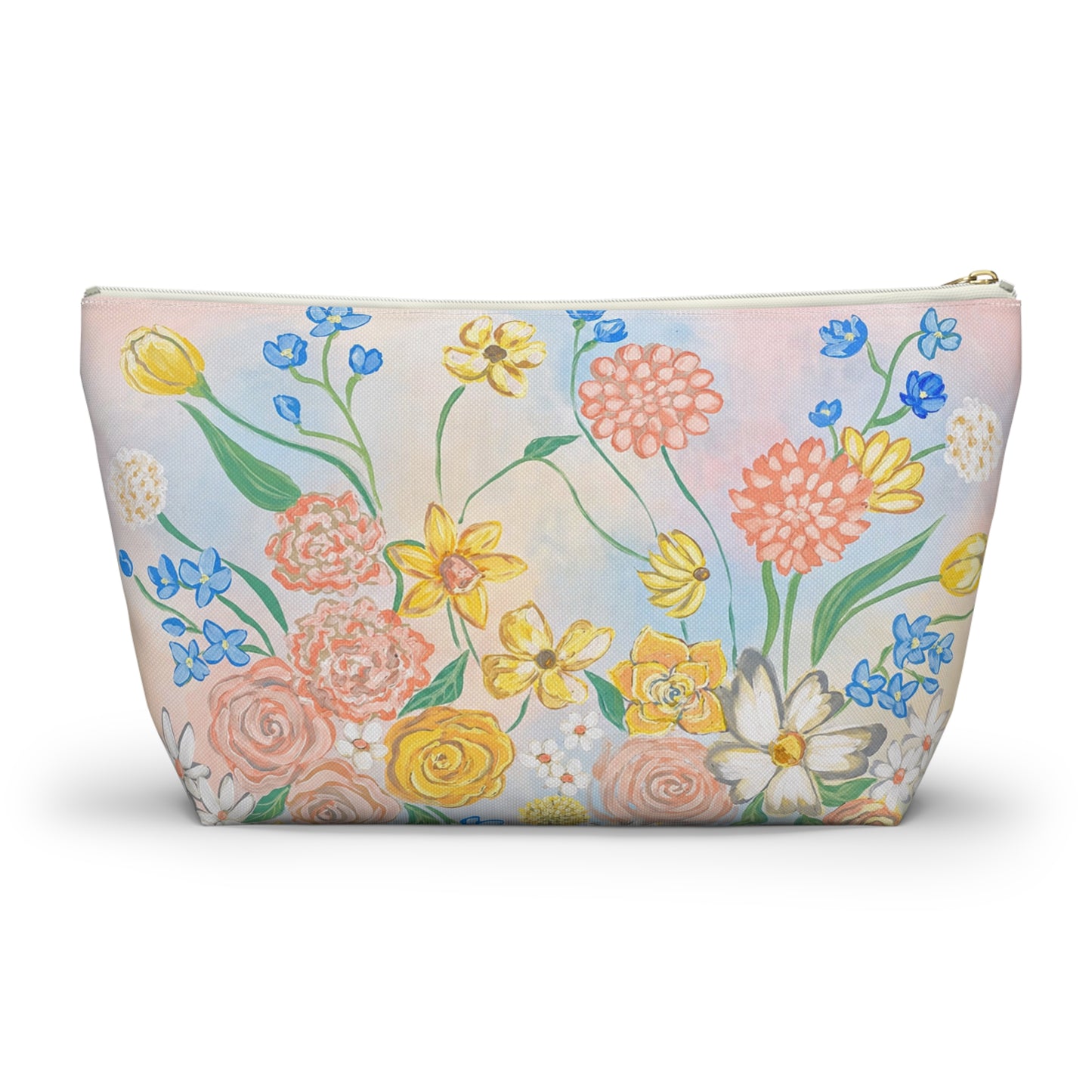 Bloom Where You Are Planted — Pastel Wildflower Accessory Bag