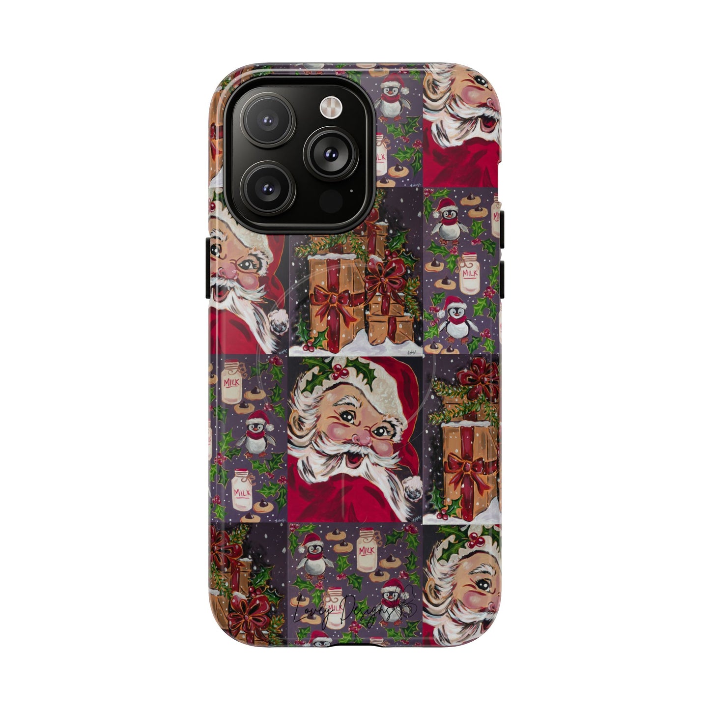 Vintage Christmas Phone Case — Tough Magnetic Holiday Phone Cover