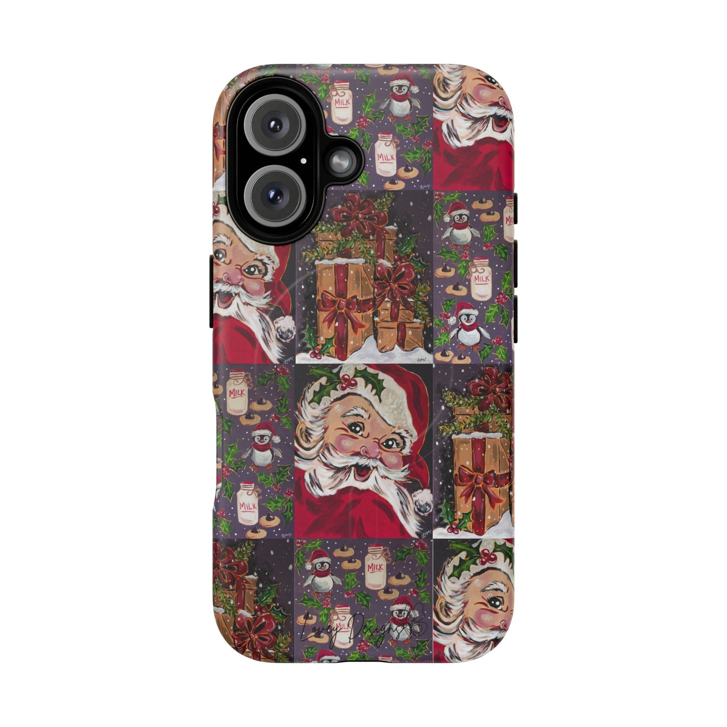Vintage Christmas Phone Case — Tough Magnetic Holiday Phone Cover