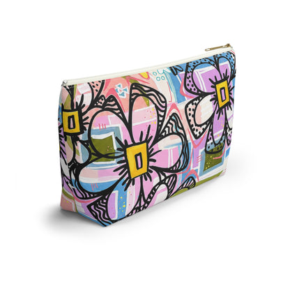 Floral Pop Accessory Pouch — Colorful Makeup & Travel Cosmetic Bag