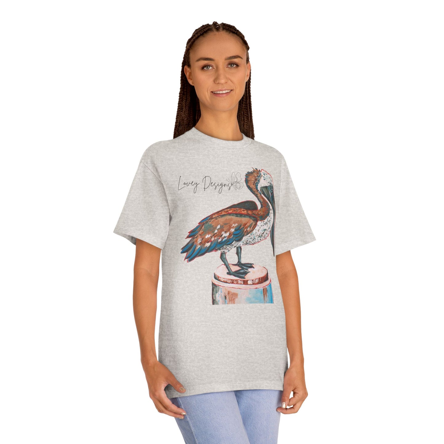 Beach Pelican Coastal Graphic T-Shirt