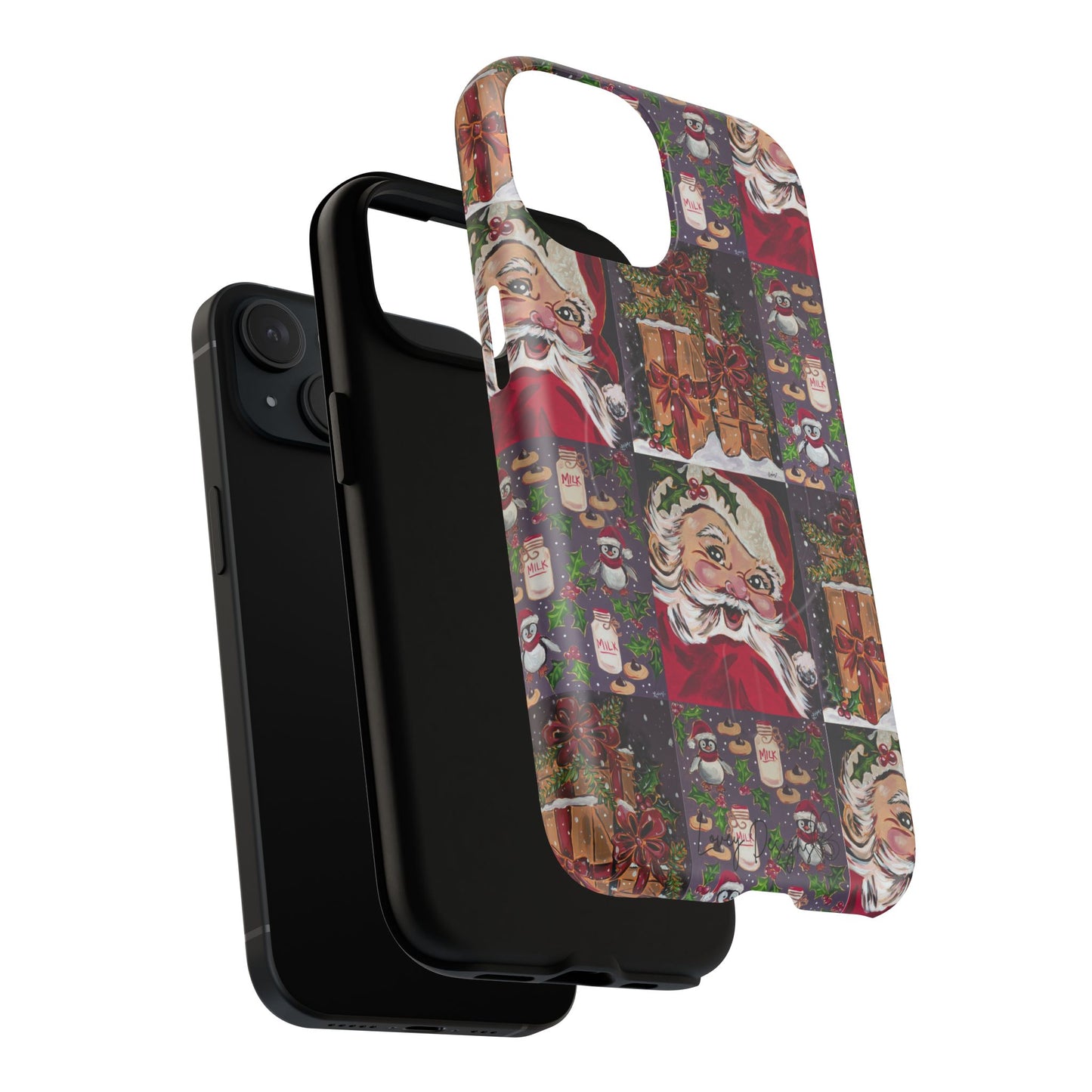 Vintage Christmas Phone Case — Tough Magnetic Holiday Phone Cover