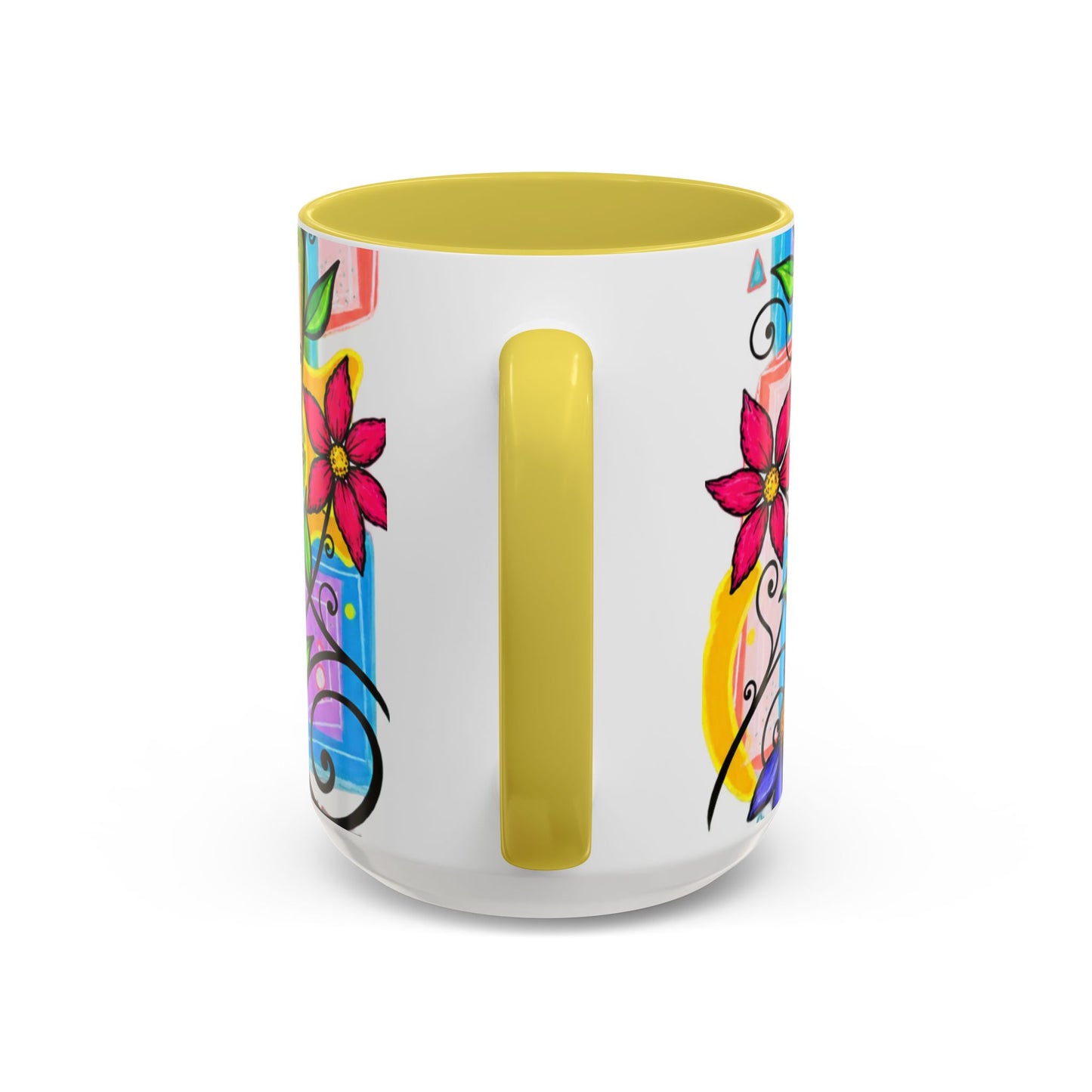 Colorful Floral Art Mug – Vibrant Hand-Painted Flowers (11oz, 15oz)
