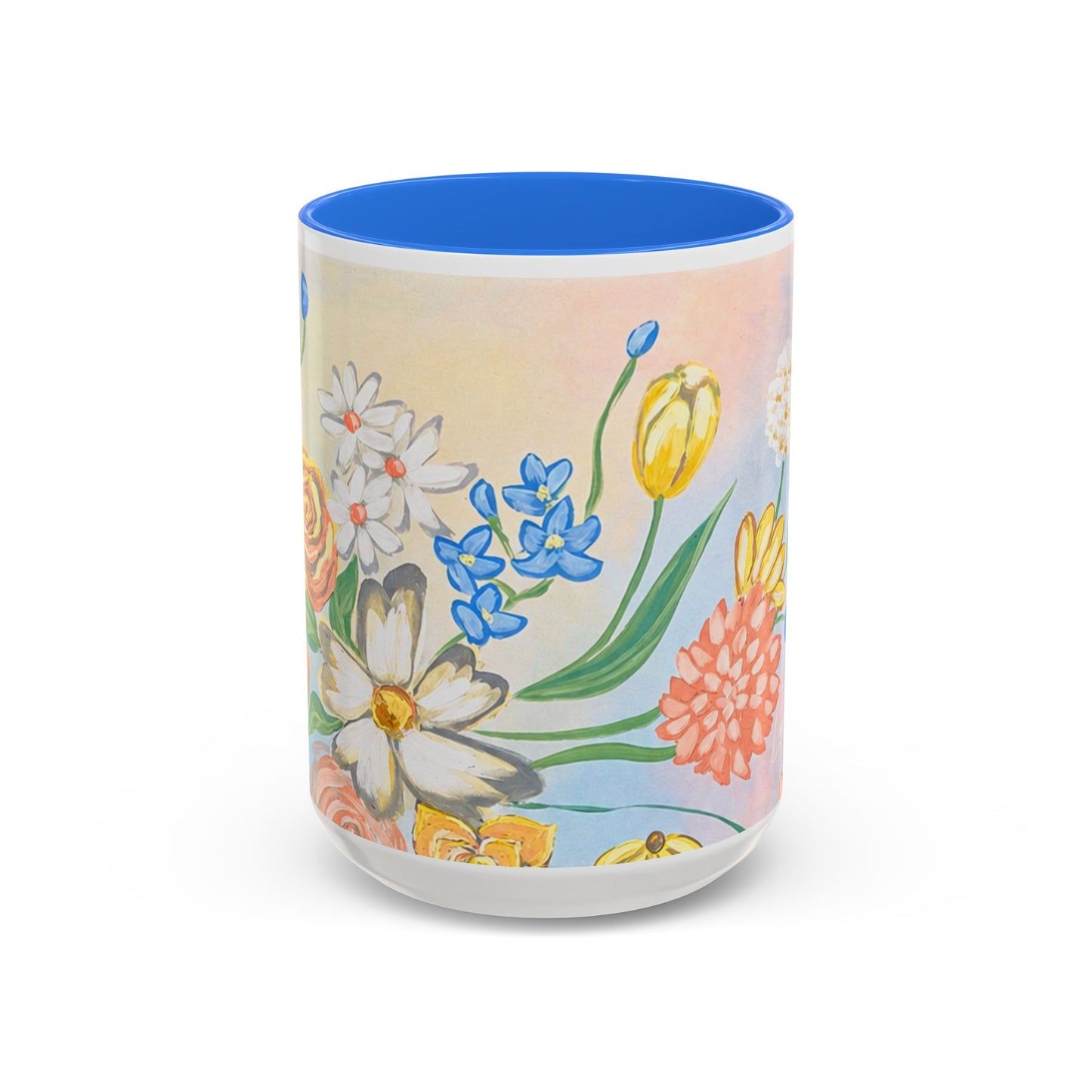 Bloom Where You Are Planted - Floral Watercolor Mug 15oz