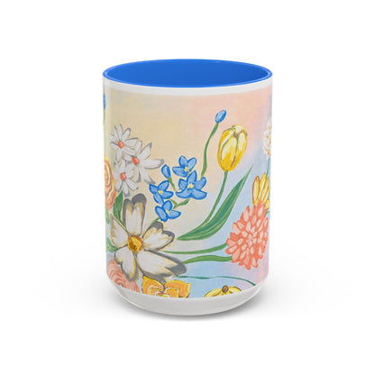 Bloom Where You Are Planted - Floral Watercolor Mug 15oz