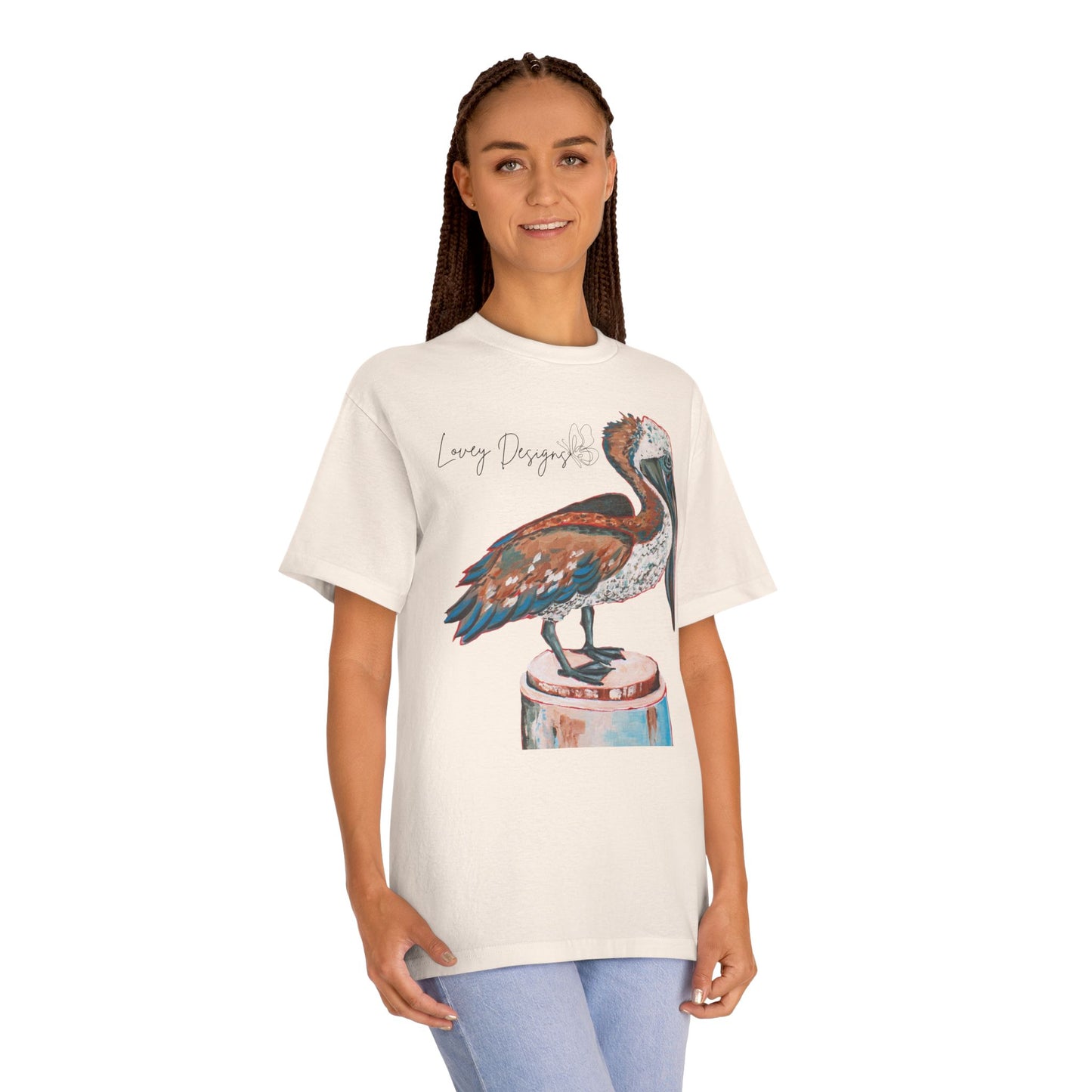 Beach Pelican Coastal Graphic T-Shirt