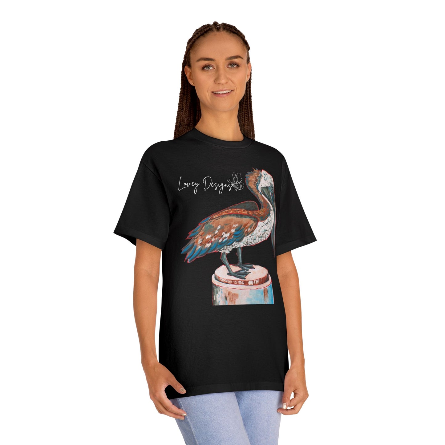 Beach Pelican Coastal Graphic T-Shirt