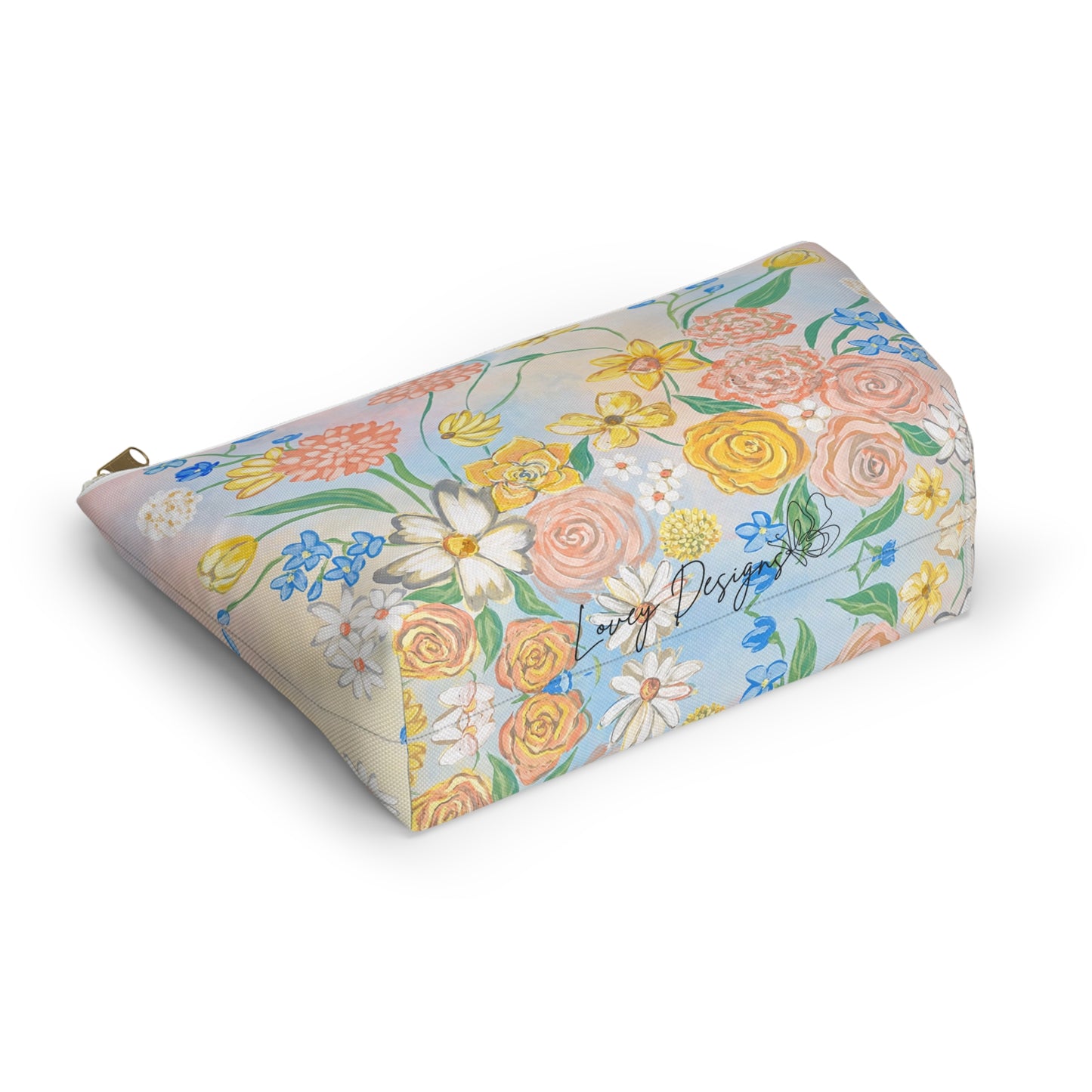Bloom Where You Are Planted — Pastel Wildflower Accessory Bag