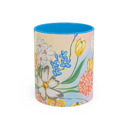 Bloom Where You Are Planted - Floral Watercolor Mug 15oz
