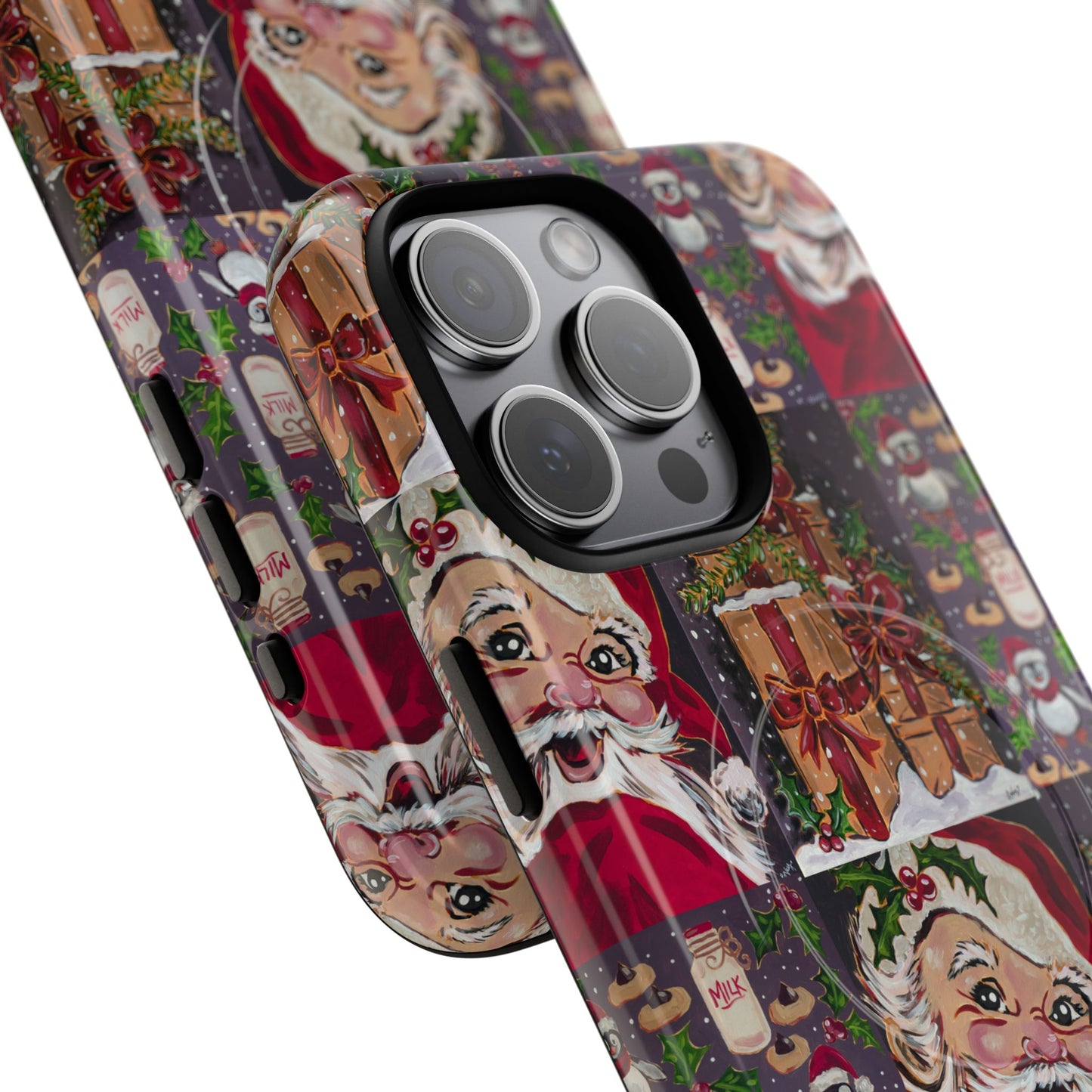 Vintage Christmas Phone Case — Tough Magnetic Holiday Phone Cover