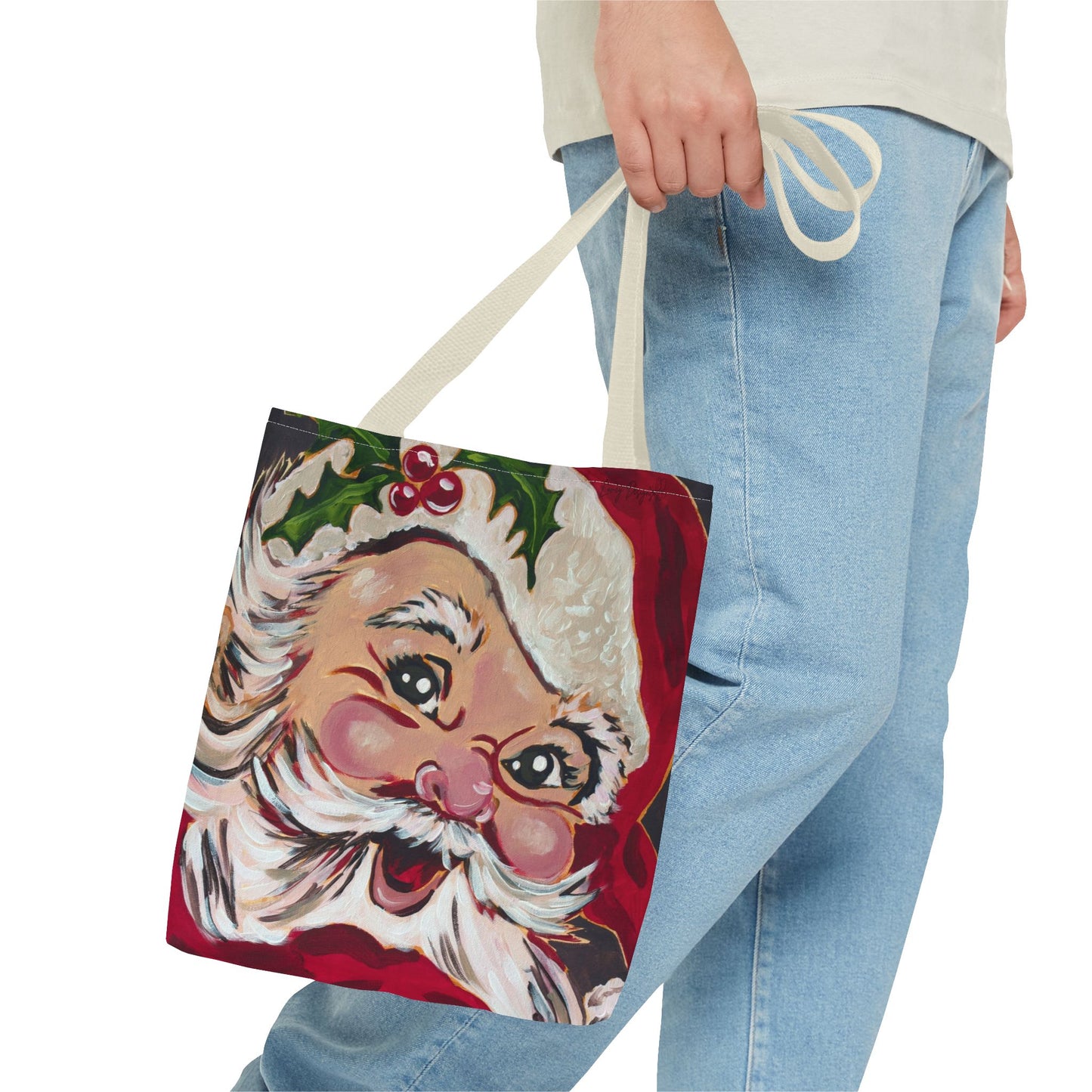 Vintage Santa Claus Holiday Tote Bag