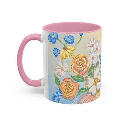 Bloom Where You Are Planted - Floral Watercolor Mug 15oz