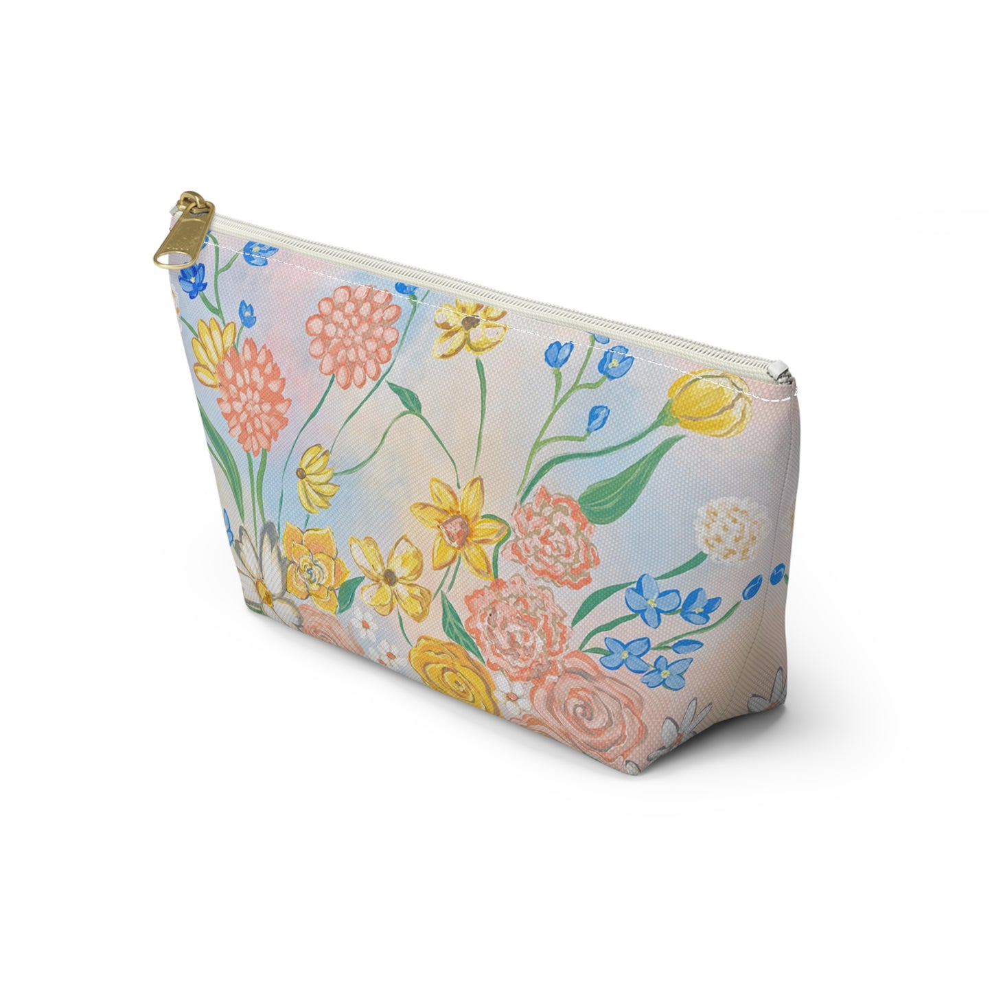 Bloom Where You Are Planted — Pastel Wildflower Accessory Bag