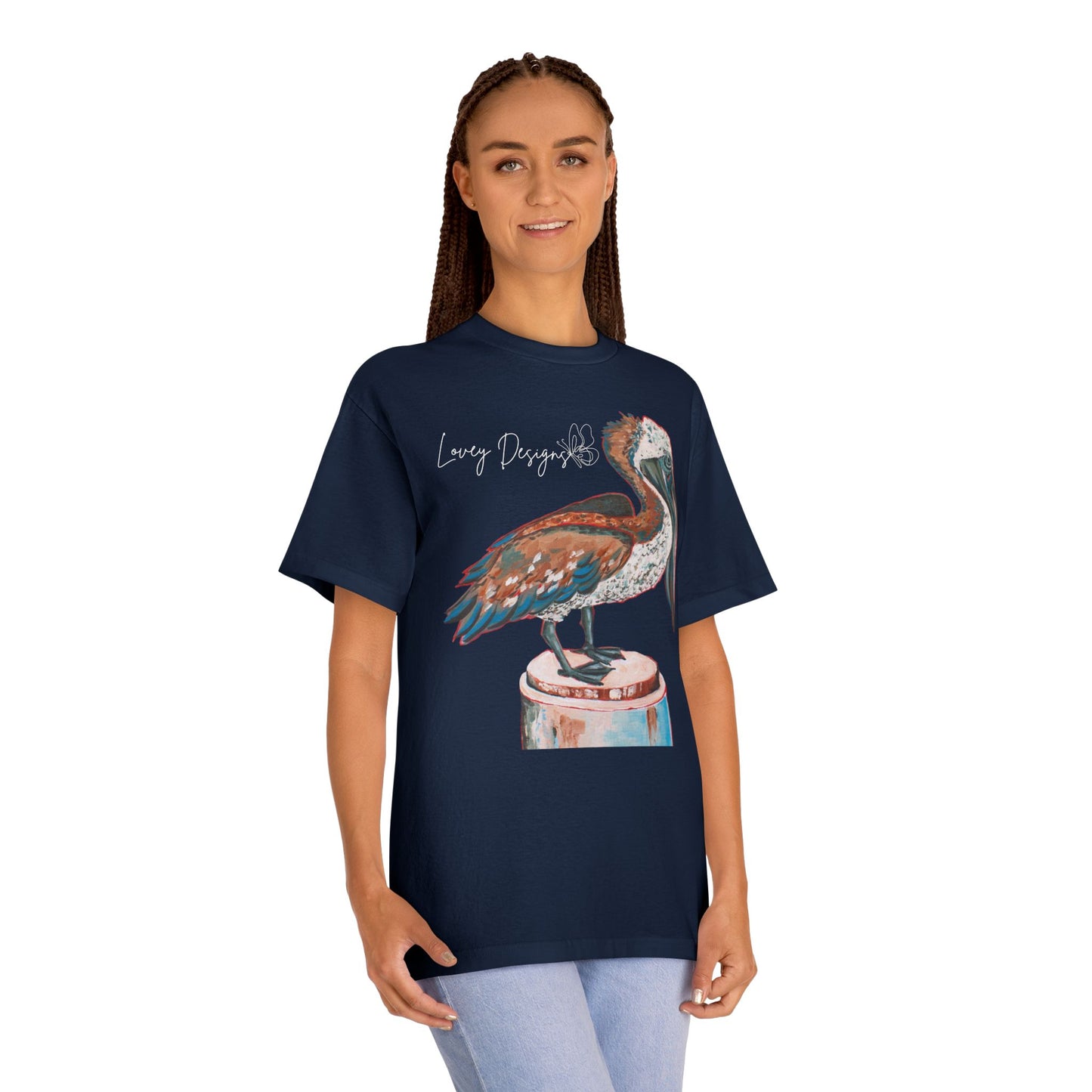 Beach Pelican Coastal Graphic T-Shirt