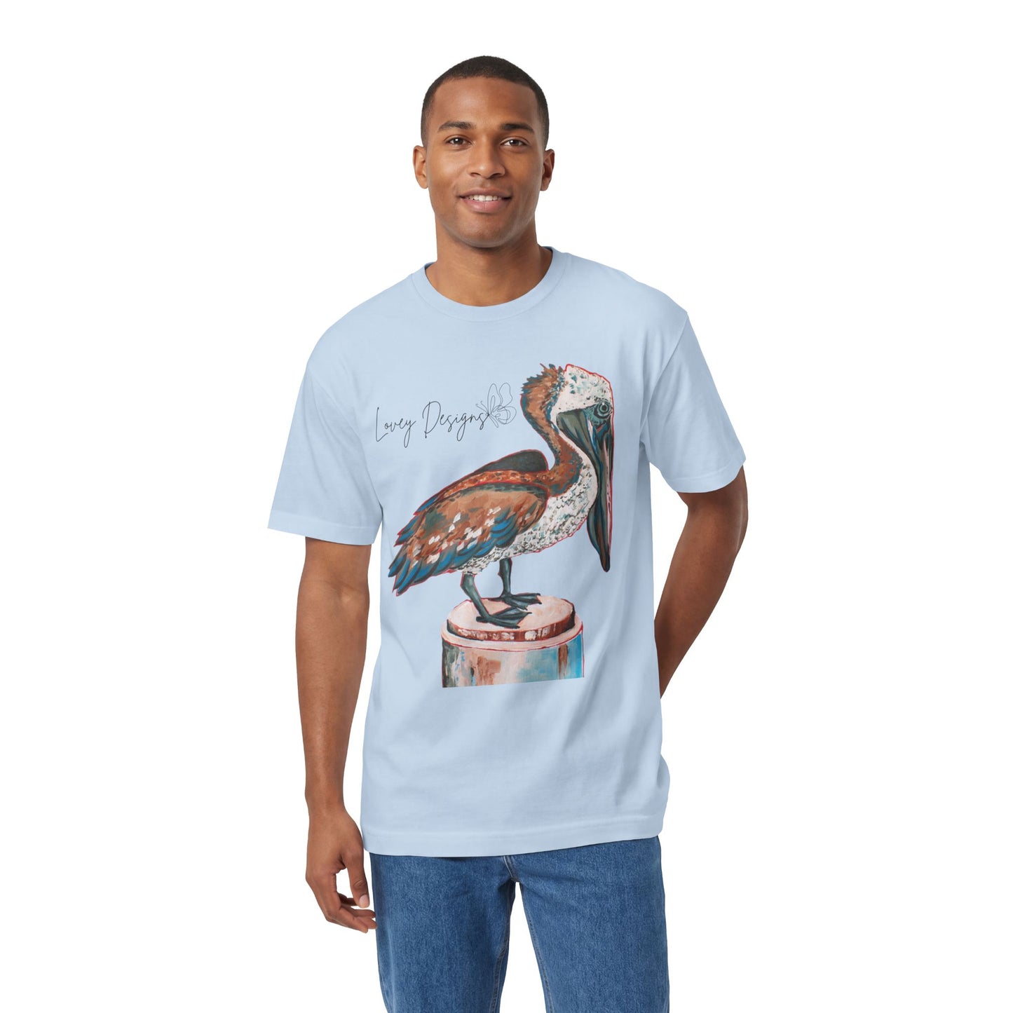 Beach Pelican Coastal Graphic T-Shirt