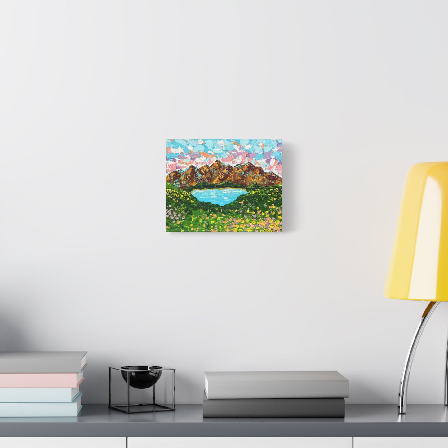 Colorful Mountain Landscape - Canvas Print