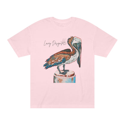 Beach Pelican Coastal Graphic T-Shirt