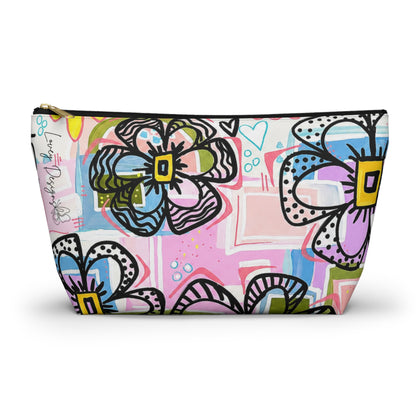 Floral Pop Accessory Pouch — Colorful Makeup & Travel Cosmetic Bag