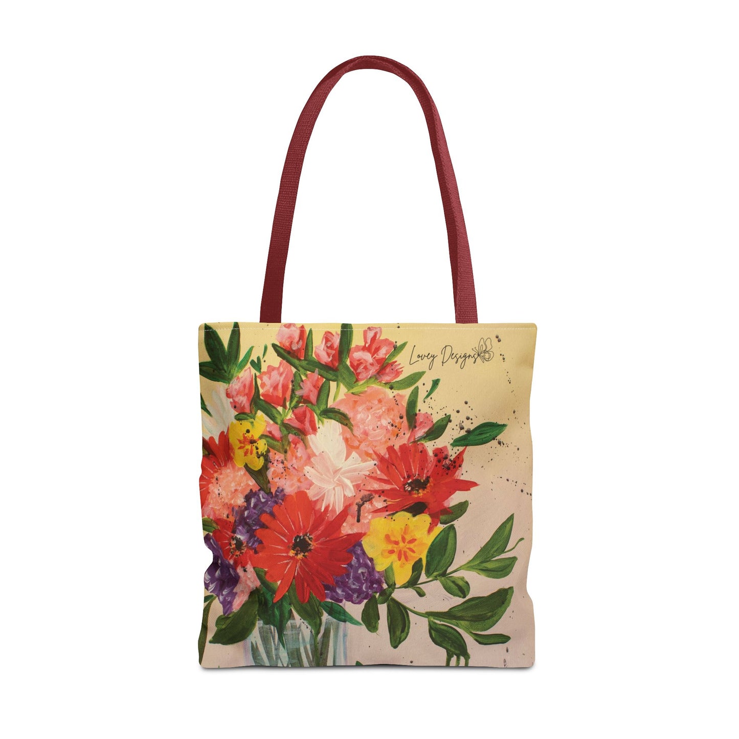 Colorful Drip Bouquet Tote Bag