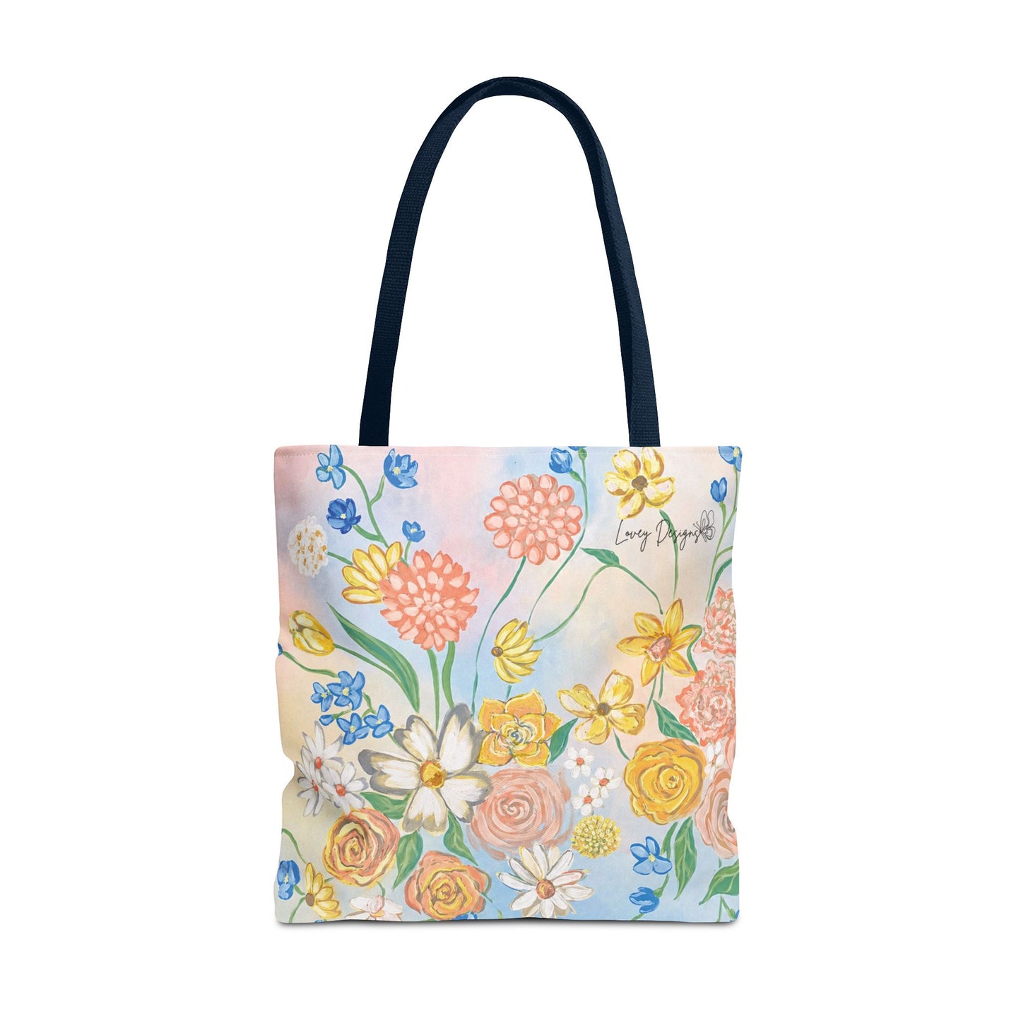 Bloom Where You Are Planted - Floral Canvas Tote Bag