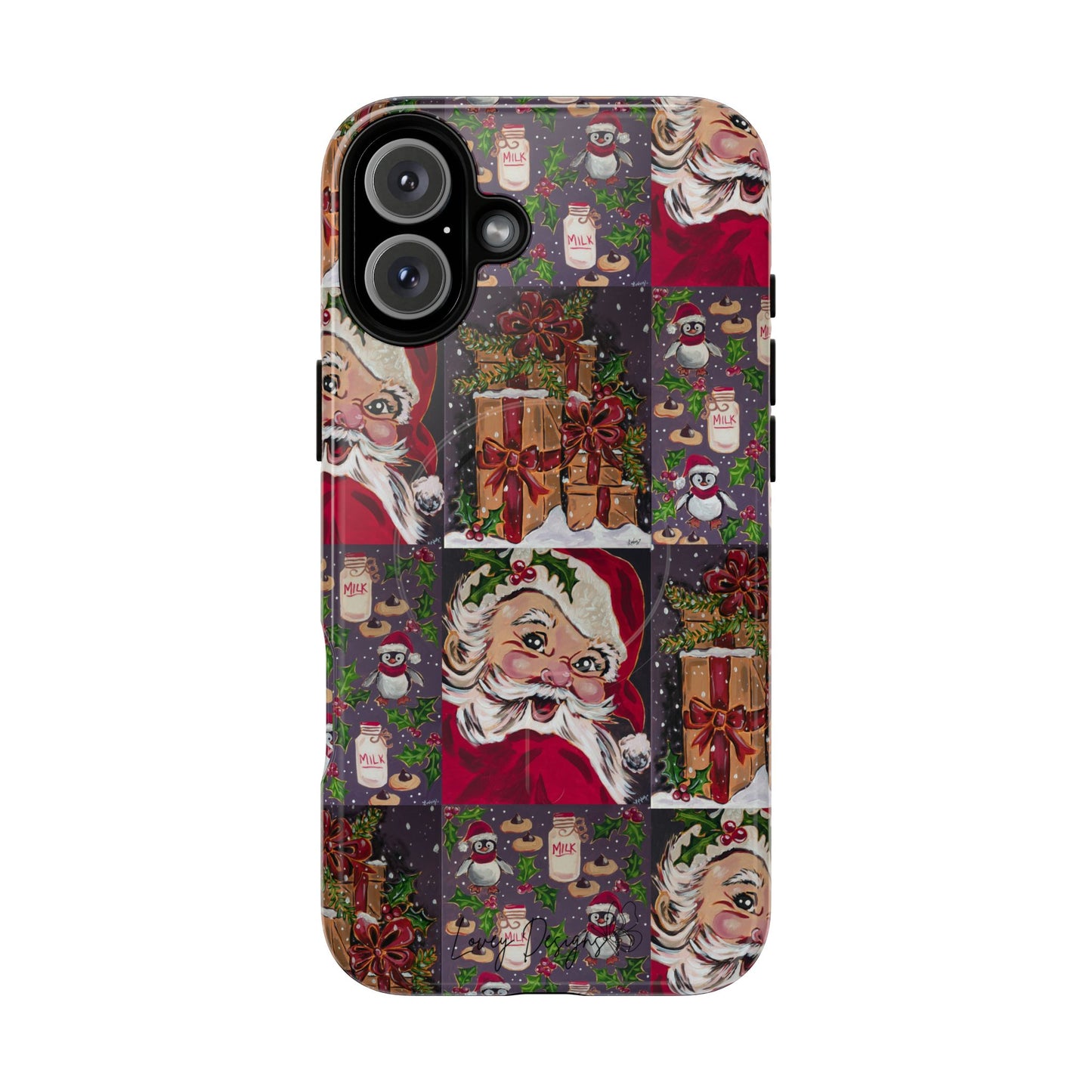 Vintage Christmas Phone Case — Tough Magnetic Holiday Phone Cover