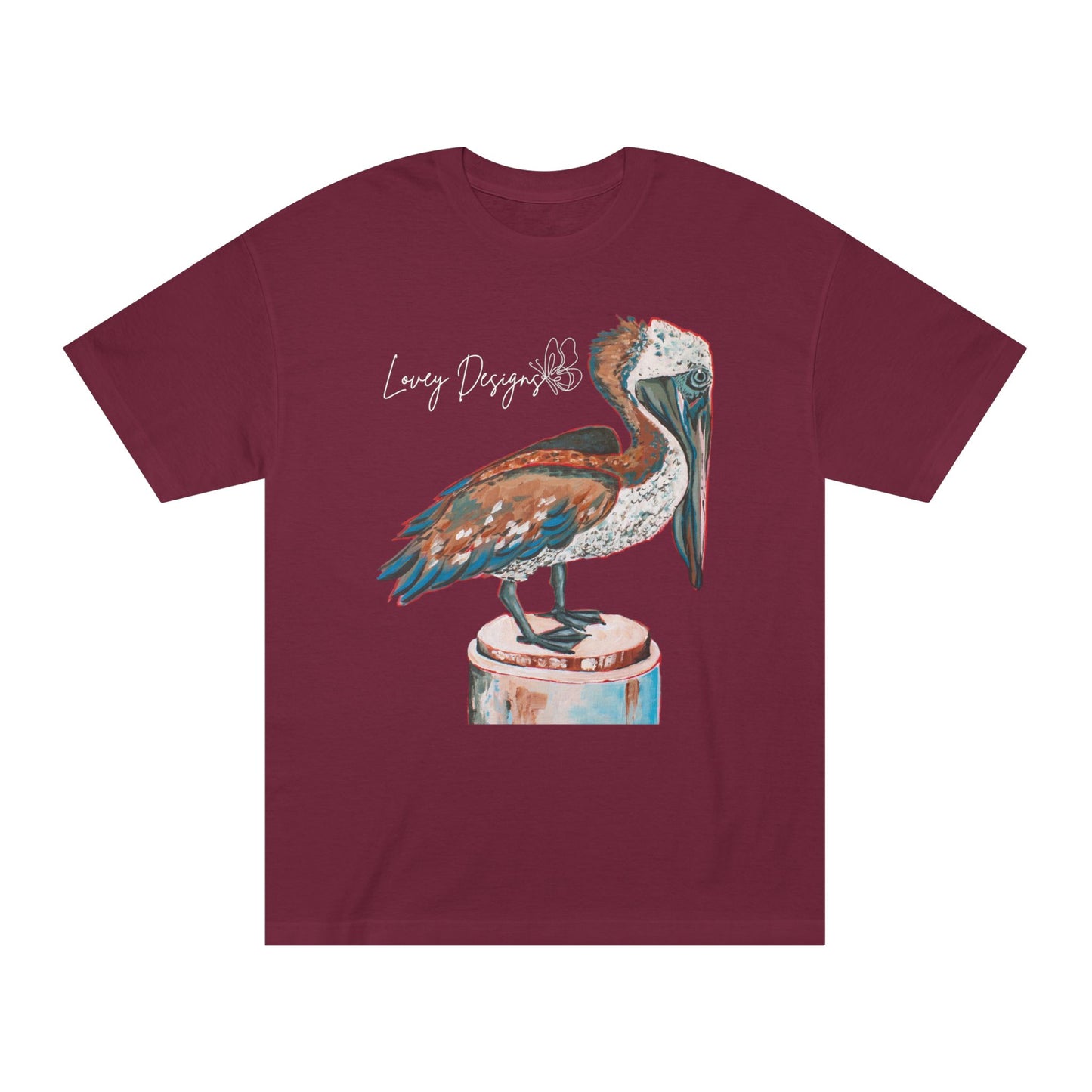 Beach Pelican Coastal Graphic T-Shirt
