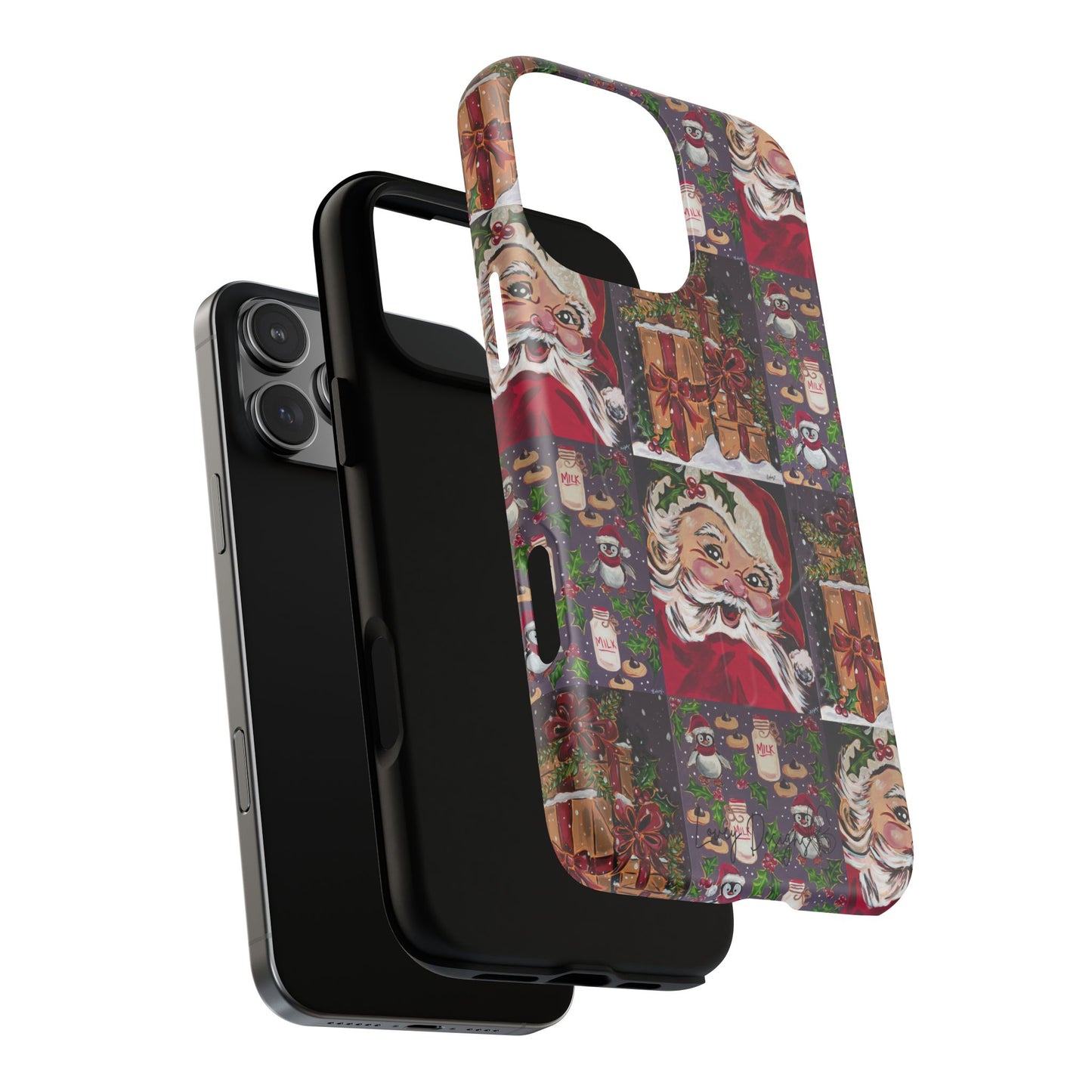 Vintage Christmas Phone Case — Tough Magnetic Holiday Phone Cover