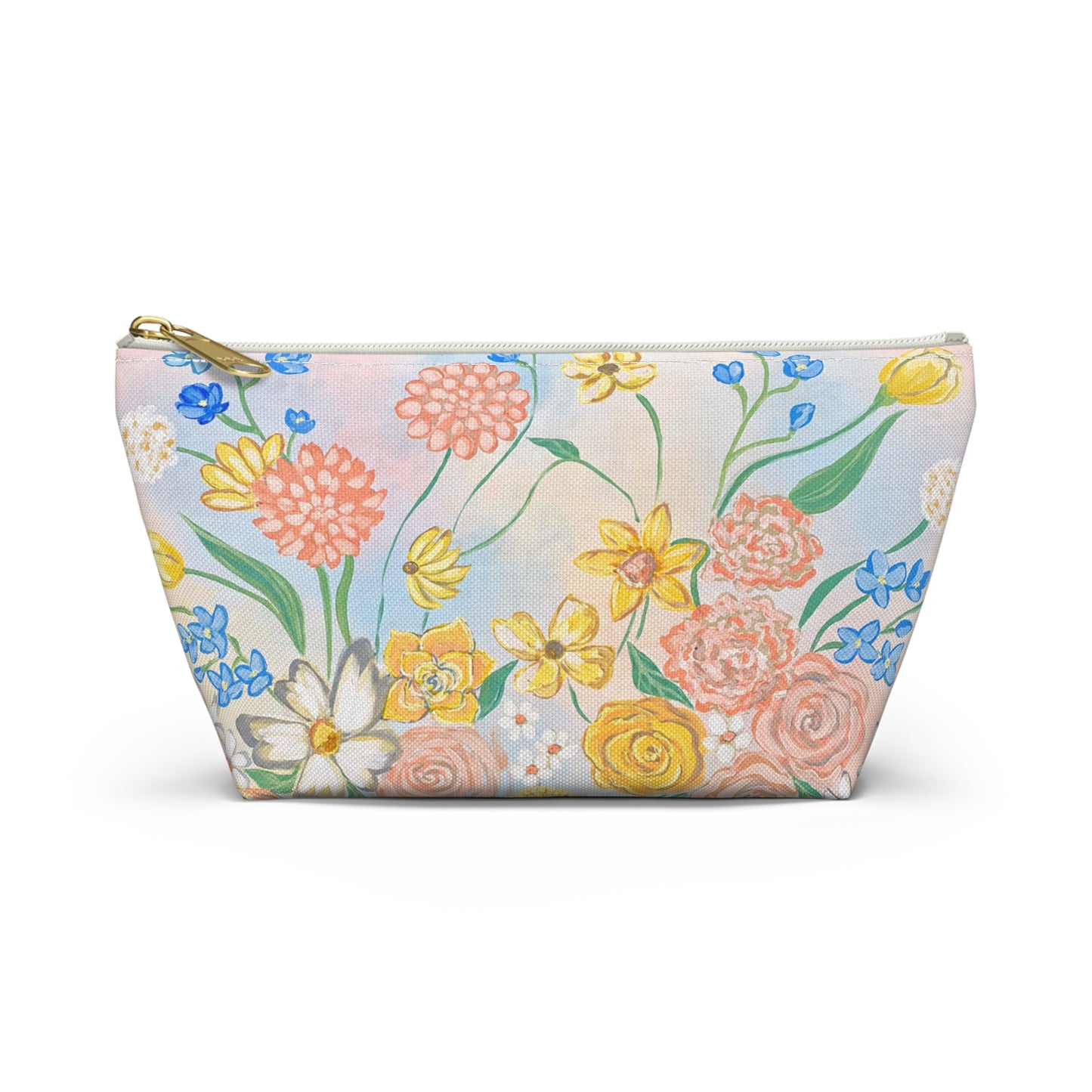 Bloom Where You Are Planted — Pastel Wildflower Accessory Bag