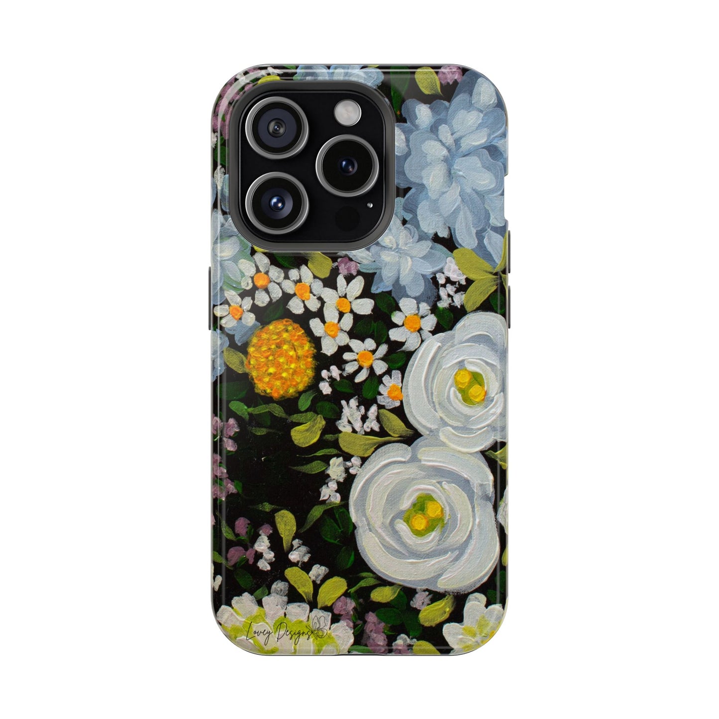 Phone Magnetic Cases - Midnight Gardens Design for iPhone 14 & 15