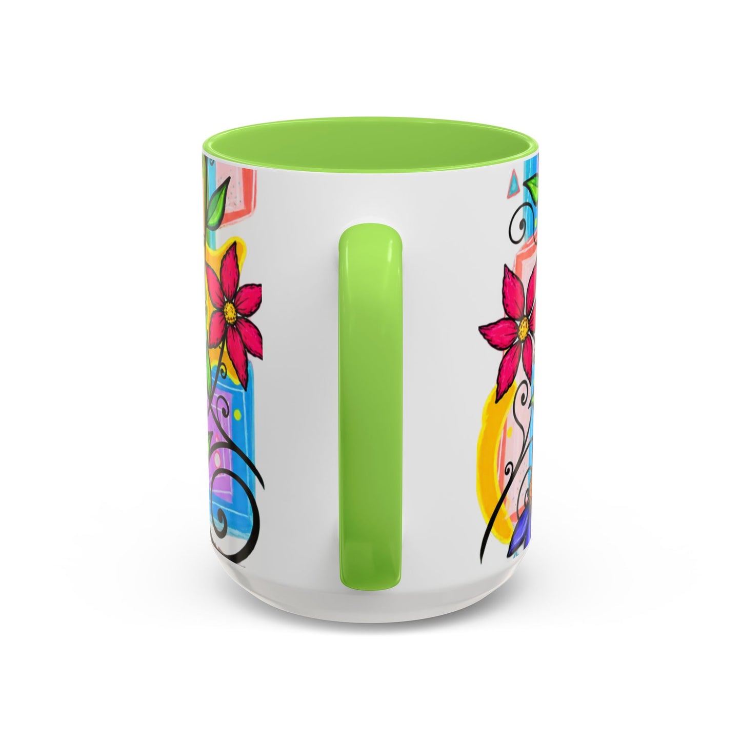 Colorful Floral Art Mug – Vibrant Hand-Painted Flowers (11oz, 15oz)