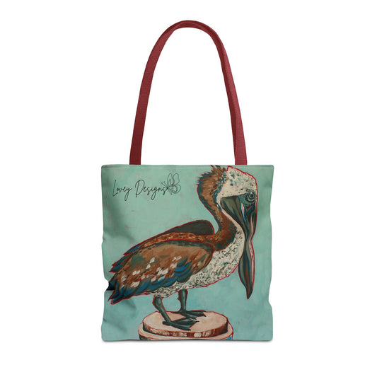 Beach Pelican Tote Bag – Vintage Coastal
