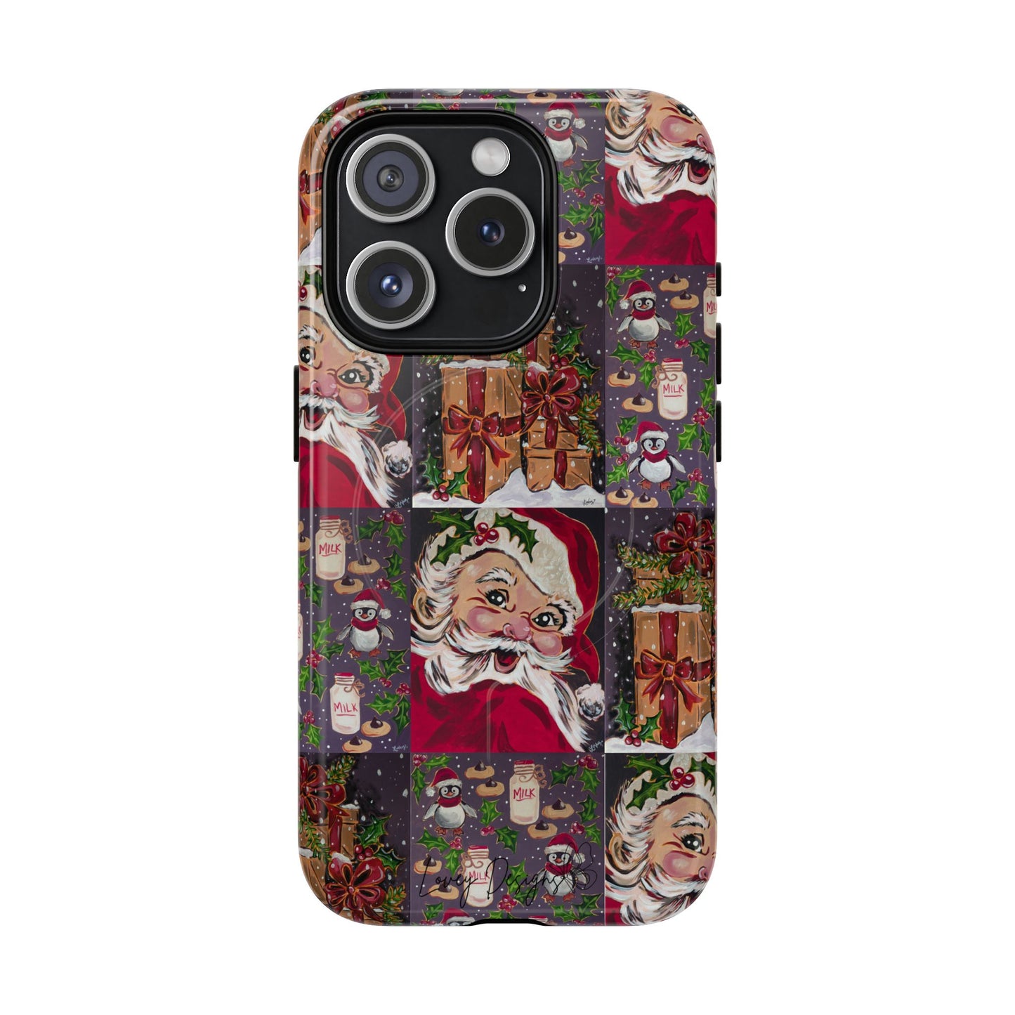 Vintage Christmas Phone Case — Tough Magnetic Holiday Phone Cover