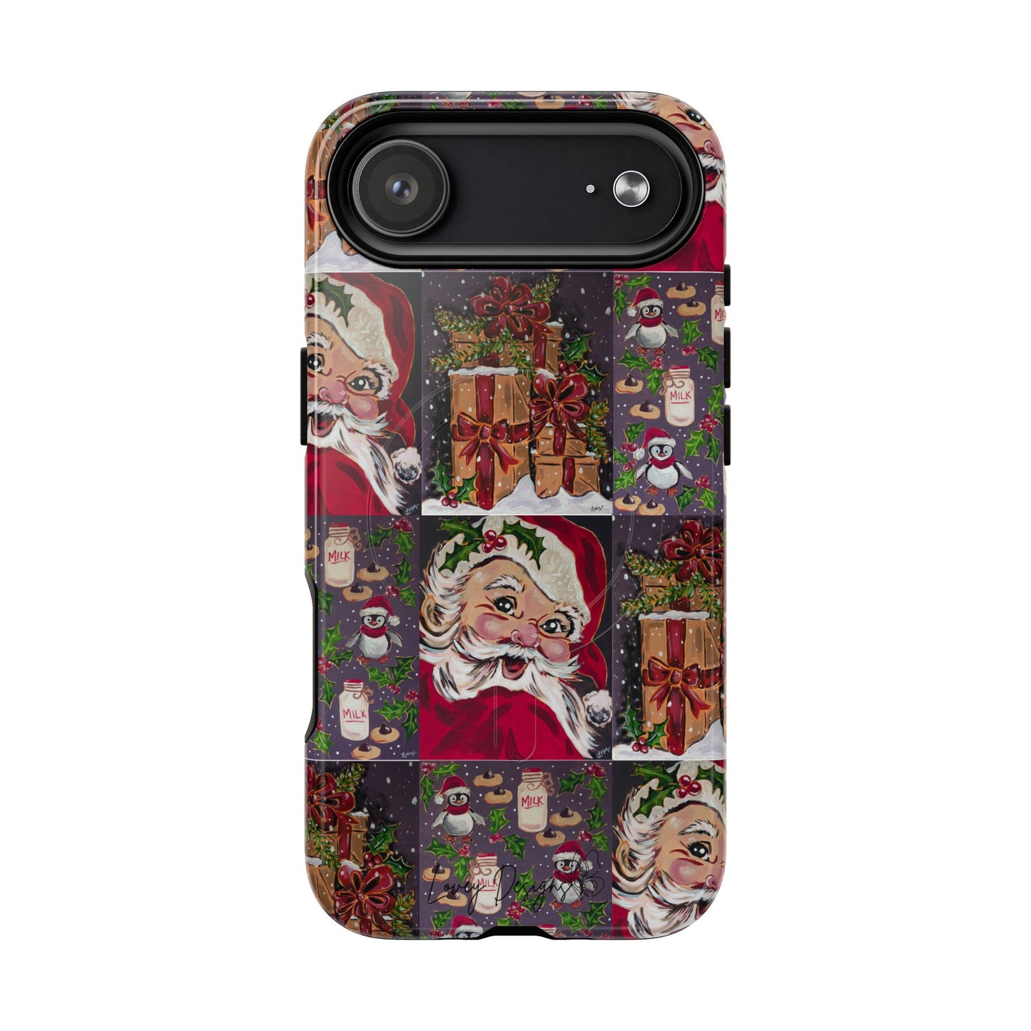 Vintage Christmas Phone Case — Tough Magnetic Holiday Phone Cover