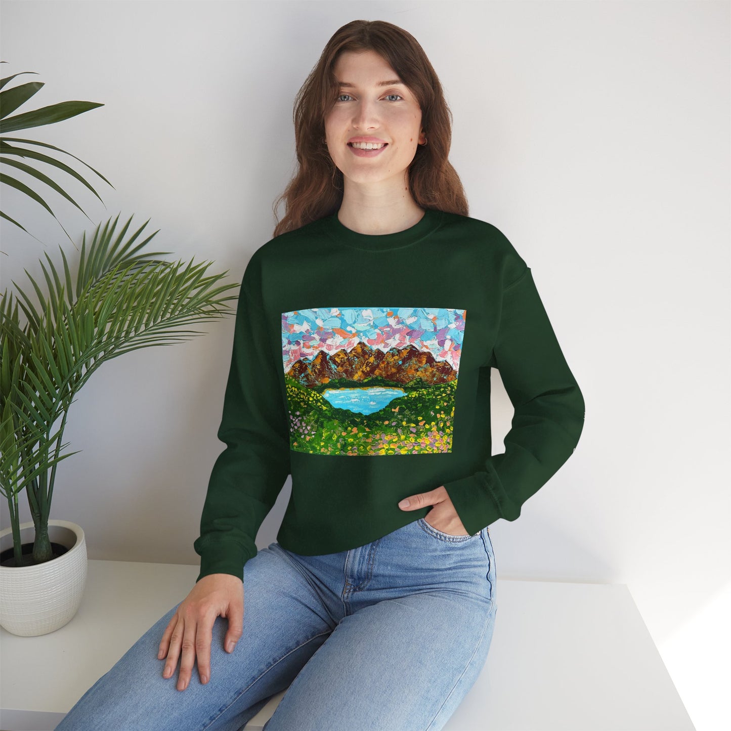 Faith Moves Mountains Sweatshirt — Inspirational Crewneck