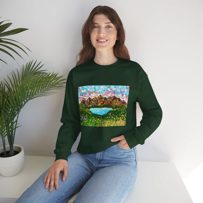 Faith Moves Mountains Sweatshirt — Inspirational Crewneck