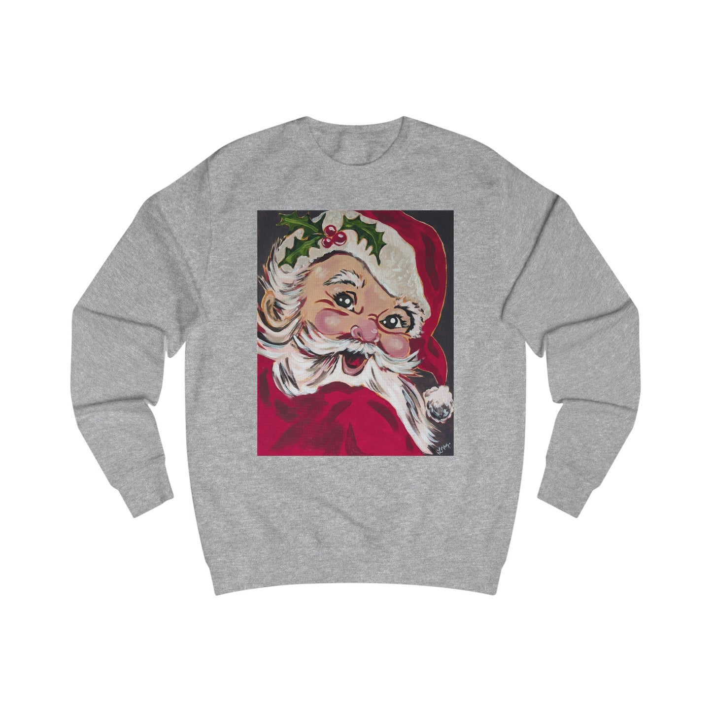 Vintage Santa Sweatshirt — Retro Christmas Holiday Crewneck