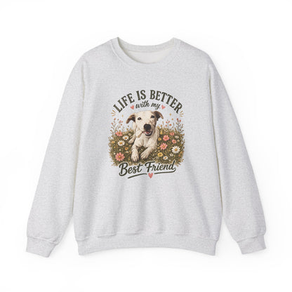 Copy of Sunsets & Sandy Paws Crewneck Sweatshirt – Beach Dog Graphic